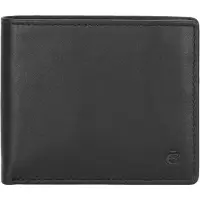 Esquire Leer portemonnee Compact Wallet Black zwart