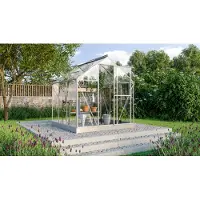 Pergart Tuinkas Triton 3800 - Veiligheidsglas 3mm - Aluminium - 198x193x207cm