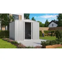 Globel Metalen Tuinhuis Tower - Aluminium - 308x247cm - Dubbele Deur