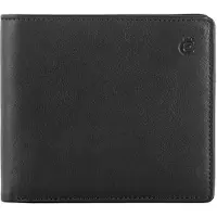 Esquire Leer portemonnee weense doos Logo Wiener Wallet Black zwart