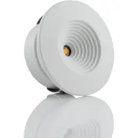 The Light Group Downlight MiniOne Fixed, dimbaar, wit / opaal, Woon-/ Eetkamer, Aluminium, Modern, downlight