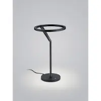 HELESTRA LED-tafellamp Elara, dimbaar, zwart, Woon-/ Eetkamer, Aluminium, Modern, LED tafellamp