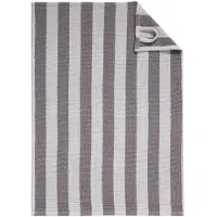 Cawö Keukendoek Piqué Cuisine Stripes Plum/Platinum (Set van 4)