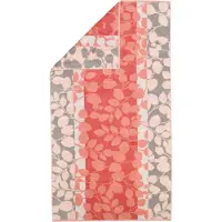 Cawö Douchelaken Noblesse Harmony Floral Coral 80 x 160 cm