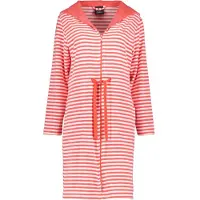 Cawö Home Badjas Women Dames Watermelon 834 Capuchon & Tunnelkoord-XS