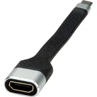Roline Display Adapter USB Type C - HDMI, M/F, 0,13 m