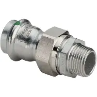 Viega Sanpress Inox koppeling 3-delig SC bu.dr. 28mmx1"bu 438333