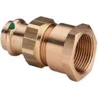 Viega Sanpress 3 delige koppeling SC binnendraad 22x1 brons 133900