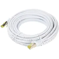 Goobay S/FTP CAT7 10 Gigabit netwerkkabel / wit - LSZH - 30 meter