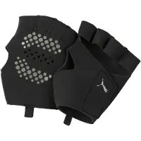 Puma Essential trainingshandschoenen met grip en uitgesneden vingers, Zwart, Maat S