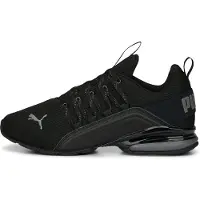 Puma Axelion Refresh hardloopschoenen voor Heren, Zwart/Grijs, Maat 43