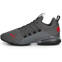 Puma Loopschoen 'Axelion Refresh' grijs / rood / zwart