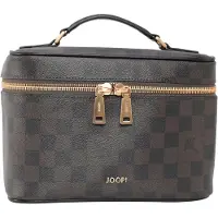 JOOP! Make up tas 'Cortina Piazza Flora' donkerbruin / goud / zwart