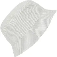 Huttelihut - Kid's Bucket Hat Woven Stripe - Hoed 48 cm - 0-12 Months, grijs