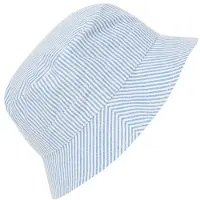 Huttelihut - Kid's Bucket Hat Woven Stripe - Hoed 50 cm - 12-24 Months, grijs