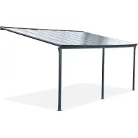 CoverTech Aluminium terrasoverkapping San Diego 3 x 5 antraciet