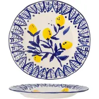 Creative Collection Bord aardewerk blauw maxima 27cm