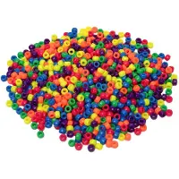 Colorations - pony kralen neon 6x9 mm, 1000st.