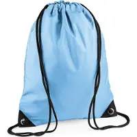 Bagbase Premium Gymsac Sporttas - 11 Liter Sky Blue