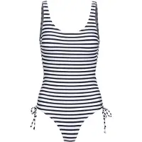 Venice beach Badpak 'Summer' donkerblauw / wit