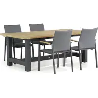 Lifestyle Garden Furniture Lifestyle Brandon/San Francisco 200 cm dining tuinset 5-delig