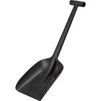 Fiskars Solid Sneeuwschep - Sneeuwschep Metaal - 63 cm - Sneeuwschep Auto - Sneeuwschuiver - Compact - Zwart
