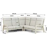 Lifestyle Garden Furniture Lifestyle Evora hoek loungeset 3-delig