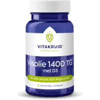 Vitakruid 2x Visolie 1400 Tg Met D3 30 Capsules
