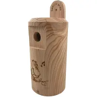 Garden Spirit Vogelhuisje Lariks Hout - Pimpelmees- Nestkastje - - Houtkleur - LVH1