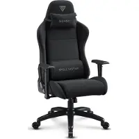 Sense7 Spellcaster FUKU XL - Gamingstoel - Belastbaar tot 160 kg - Ademend Materiaal & Lendenkussen - Bureaustoel - Ergonomische Stoel - Max. 190 cm - Zwart