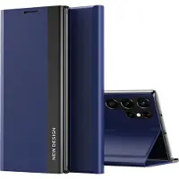 Hurtel Sleep Case Pro - Samsung Galaxy S25 Ultra - Flip Case - Blauw - Standfunctie