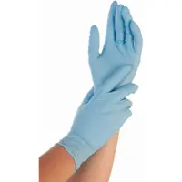 Hygonorm wegwerp handschoenen nitril poedervrij blauw 200 stuks maat XL - latex vrij