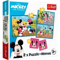 Trefl Disney puzzel en memory spel - 2in1 kartonnen speelgoed.