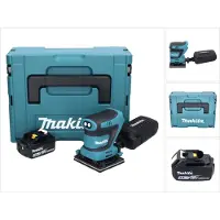 Makita DBO 480 M1J Accu vlakschuurmachine 18 V 112 x 102 mm + 1x accu 4.0 Ah + Makpac - zonder lader