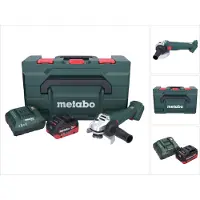 Metabo W 18 7-125 Akku Winkelschleifer 18 V 125 mm + 1x Akku 5,5 Ah + Ladegerät + metaBOX