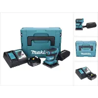 Makita DBO 480 RG1J accu-excentrische schuurmachine 18 V 112 x 102 mm + 1x accu 6,0 Ah + oplader + Makpac