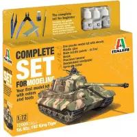 Italeri Modelbouwpakket Militaire voertuigen - 72005 SD.KFZ. 182 King Tiger Tank - Complete Set - Starter Kit Plastic - 1:72 - Modelbouw