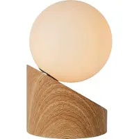 Lucide LEN - Tafellamp - Ø 10 cm - 1xG9 - Lichte houtlook