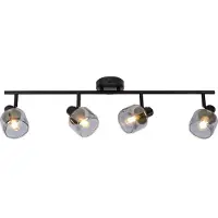Lucide Plafondlamp Bjorn 4-lichts zwart