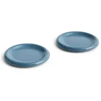 HAY Barro ontbijtbord Ø18 set van 2 Dark Blue