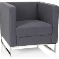 Hjh OFFICE BARBADOS | 1-Zits - Lounge stoel Donkergrijs