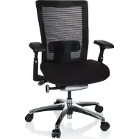 Hjh OFFICE NOVA PRO ALU - High end bureaustoel Zwart