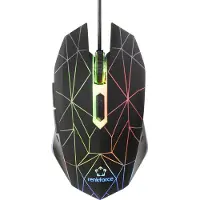 Renkforce RF-GM-120 Bedrade Gaming Muis Verlicht Zwart (Bedraad), Muis, Zwart