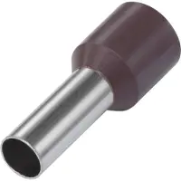 TRU COMPONENTS 1091300 Aderendhülse 1 x 6 mm² x 12 mm Teilisoliert Schwarz 100 St.