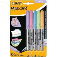 BIC Intensity Viltstiften Permanent Pastel, 5st.