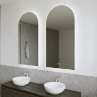 Gliss Design Spiegel Gaya 50x120 cm Rechthoek Verlichting en Spiegelverwarming