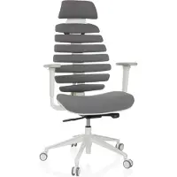 Hjh OFFICE Bureaustoel / draaistoel ERGO LINE W stof smokey elegant