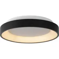Lucide Plafondlamp Vidal - Zwart - 28cm - 21w