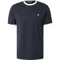 Lyle & Scott Shirt 'Ringer' navy / geel / wit