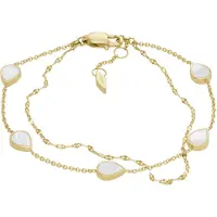 Fossil Armband goud / parelwit